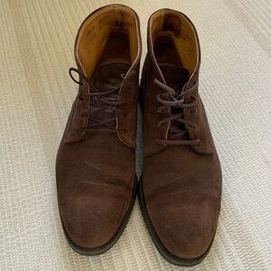 cole han suede men’s lace up boots